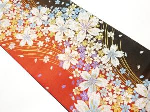 桜尽くし模様織出し袋帯